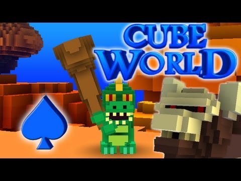 Cube World Alpha Adventure w/ Spade - Part 1: Enter Lizard Warrior