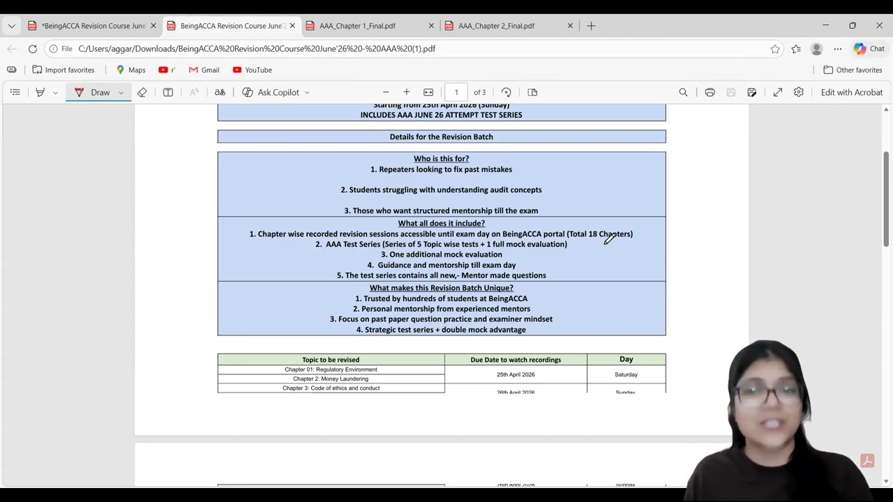 ACCA AAA Revision Course June 2026 by Punya Aggarwal | BeingACCA