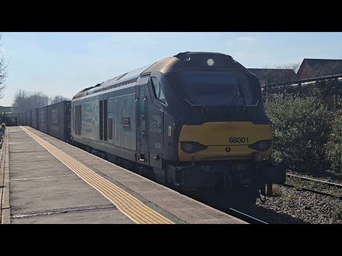 DRS 68001 At Burton On Trent From Daventry International Drs To Doncaster Iport