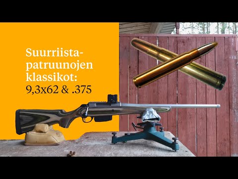 Suurriistapatruunojen klassikot: 9,3x62 & .375 Holland & Holland