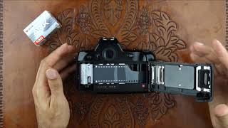Nikon F90x(N90s): loading film in a film camera