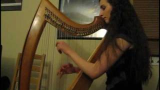 Lily Neill Plays the Harp At Burns Night