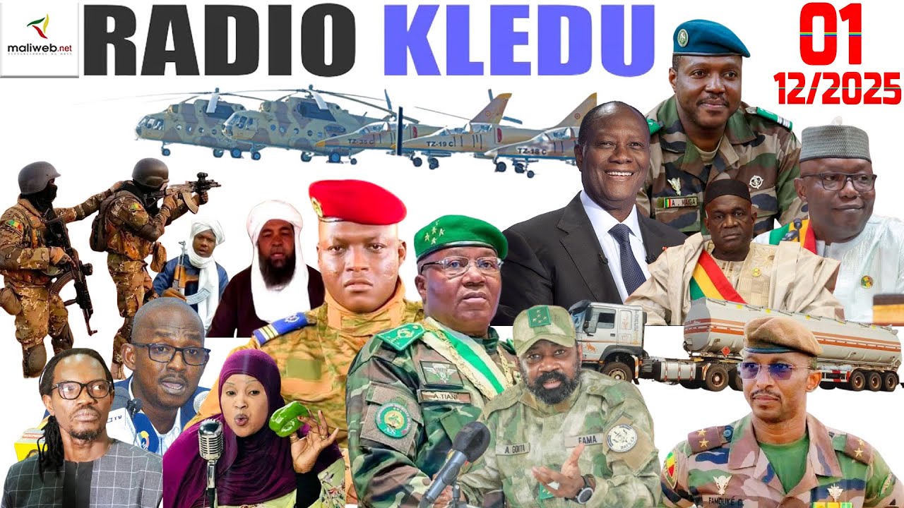 La Revue de Presse de la RADIO KLEDU du 01 décembre 2025