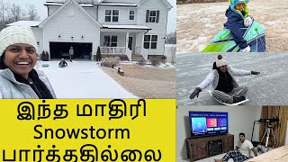 Snow Storm Vlog in North Carolina with family~Day in my life of Tamil family in USA~ Family Traveler