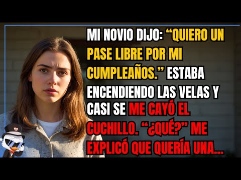 My boyfriend said, “I want a free pass for my birthday.” I was lighting the candles and almost...