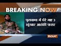 Stone pelters help terrorists to escape from being killed by army in Pulwama