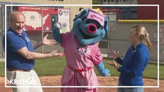 KREM 2 Night with the Spokane Indians: Doris the Spokanasaurus