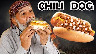 Tribal People Try Chili Dog For The First Time
