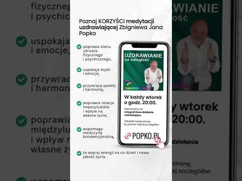 [Encyklopedia Wiedzy Duchowej] ???? Już dziś o 20:00, masz szansę dołączyć do sesji uzdrawiania ze Zbigniewem Janem Popko i Agatą Pop
