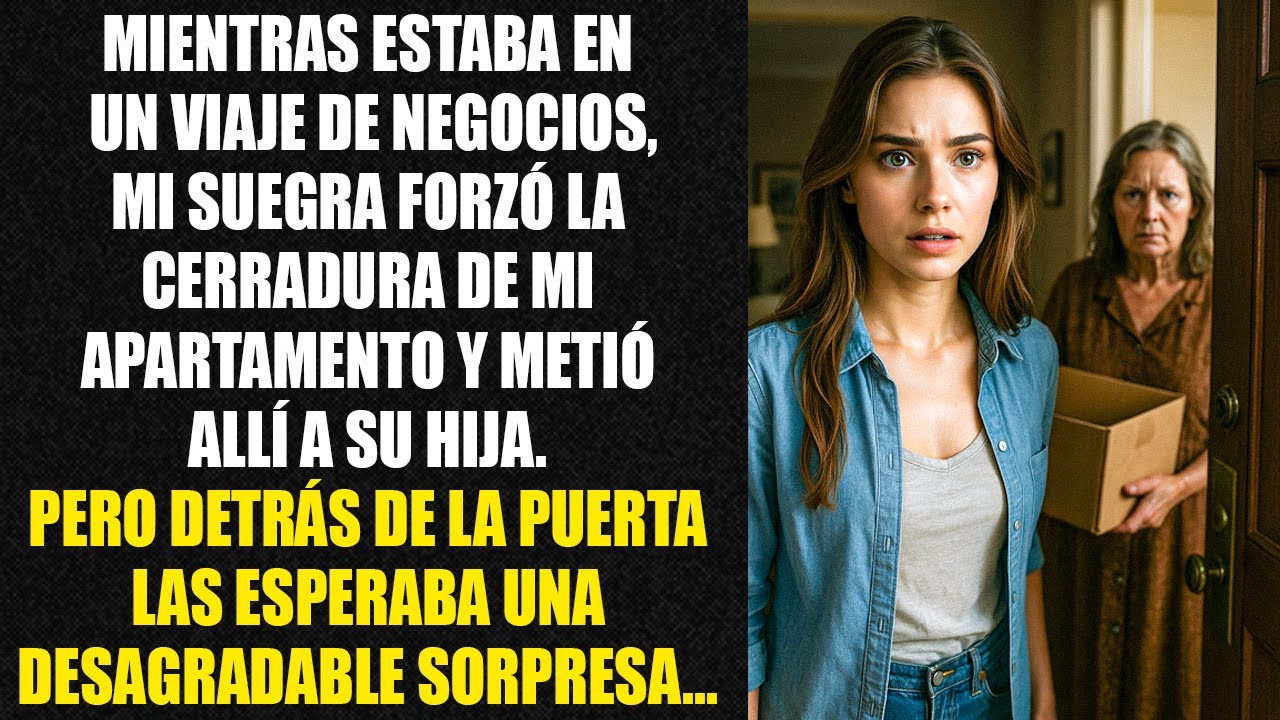 Mientras estaba en un viaje de negocios, mi suegra forzó la cerradura de mi apartamento y metió...