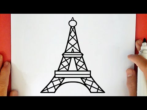 HOW TO DRAW THE EIFFEL TOWER