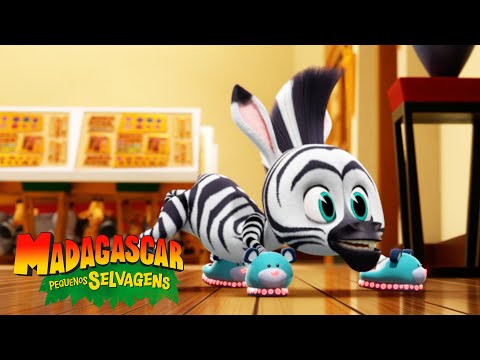 Capa de Marty e os chinelos | Madagascar: Pequenos Selvagens