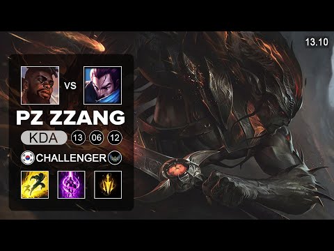 Pz ZZang Yasuo vs K'Sante Mid - KR Challenger - Patch 13.10 Season 13