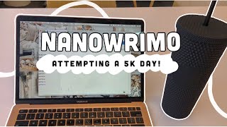 attempting a 5k day!! nanowrimo vlog 2021 // week three