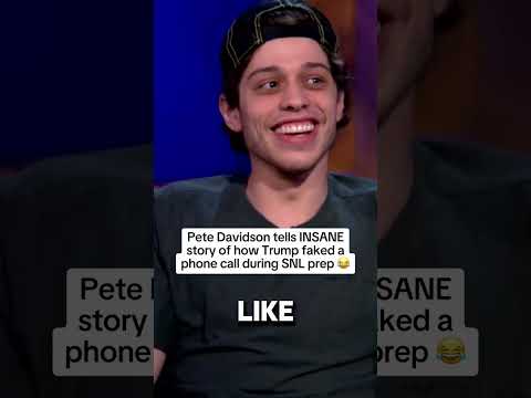 Pete Davidson tells INSANE Trump story #petedavidson #trump #democrat
