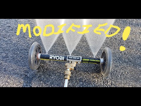 Ryobi undercarriage pressure washer modification