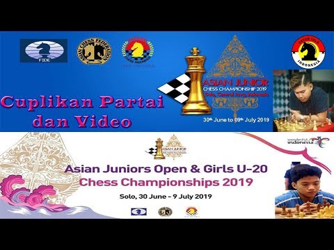 Cuplikan Video dan Partai Hebat "Novendra Priasmoro VS Daniel Quizon" Asian Junior Chess Champs 2019