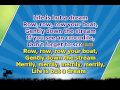 Karaoke for kids - Row, row, row your boat - slow - with backing melody