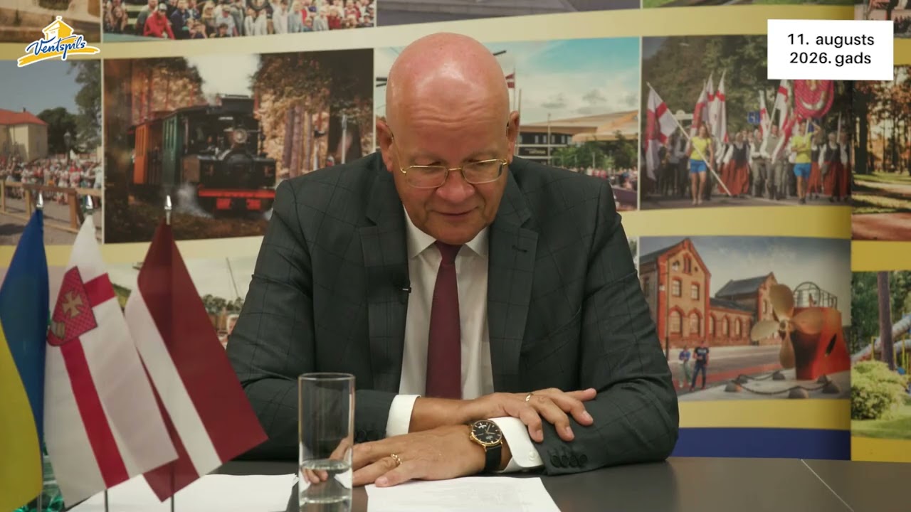 VIDEO: G.Blumbergs par Ventspils pilsētas aktualitātēm – 11.08.2026.