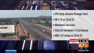 I-10 off-ramp near Phoenix Sky Harbor to close for months