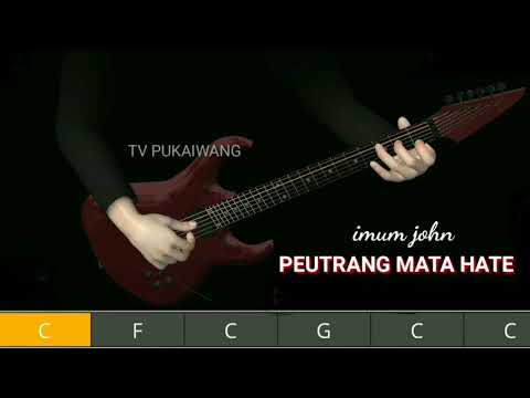IMUM JOHN- PEUTRANG MATA HATE || CHORD+LIRIK / ANIMASI GUITAR 3D ACOUSTIK