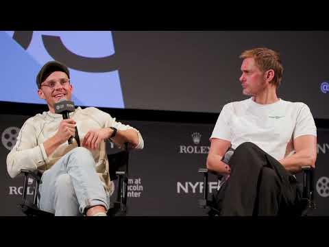 Harry Lighton and Alexander Skarsgård on Pillion