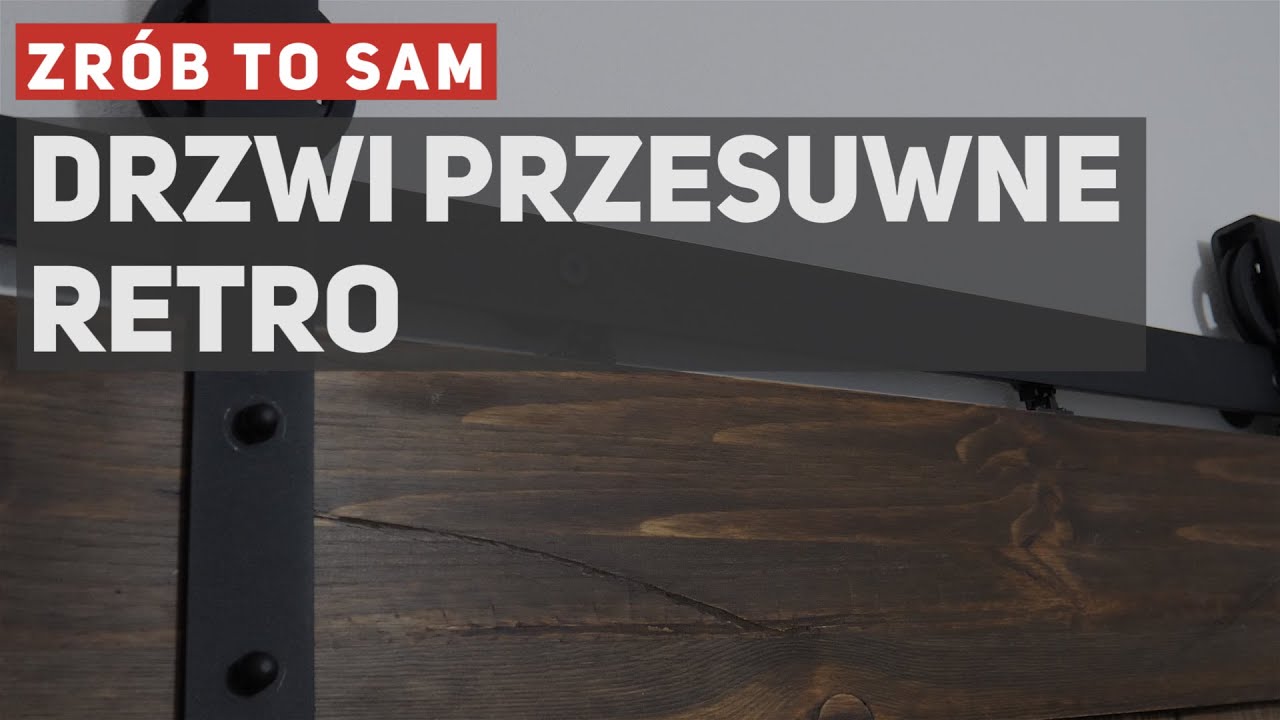 Drzwi przesuwne loftowe, rustykalne - budowa i montaż