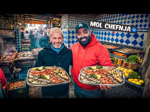 🇲🇦 | تجربة أشهى المأكولات البحرية في الشارع المغربي 🌊يوم كامل من الأكل والمتعة في كازا 🔥