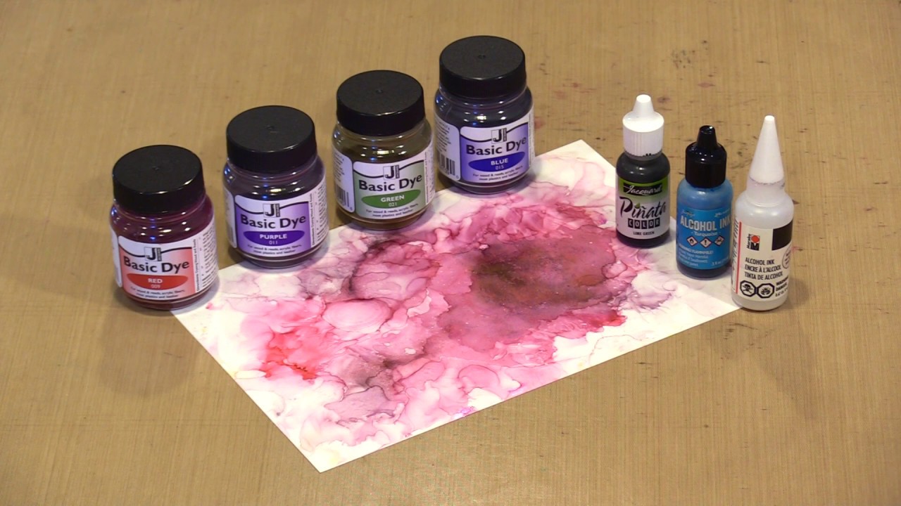 Creating Colorful Bursts With Jacquard's Basic Dye & Alcohol Ink by Joggles.com
