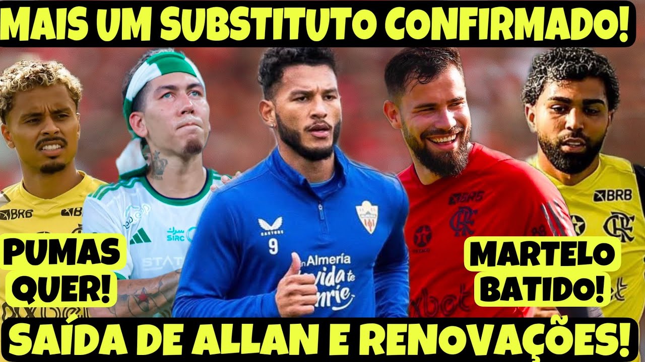 MARTELO BATIDO SOBRE GABI! TRES RENOVAÇÕES NO FLA! QUEREM LUÍS SUÁREZ! FIRMINO VEM? ALLAN NO MÉXICO?