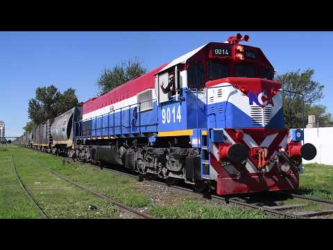 [4K] Tren de tolvas graneras de NCA con destino a General Deheza pasando por Marcos Juárez!!!!!!