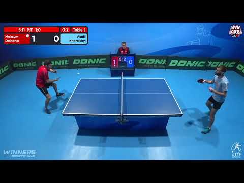 10:30 Maksym Deineha 0-3 Vitalii Khorolskyi West 1 WIN CUP 31.10.2022 | TABLE TENNIS WINCUP