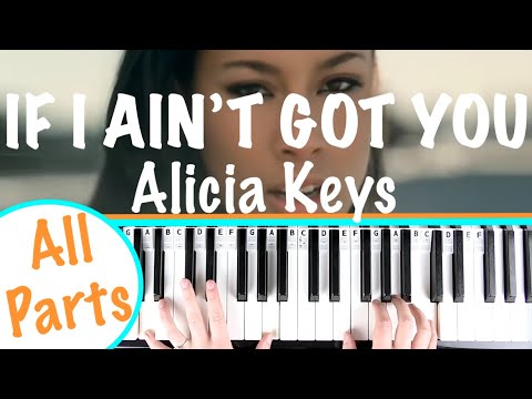IF I AIN'T GOT YOU - Alicia Keys Piano Tutorial [Chords Accompaniment]