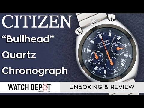 Citizen Bullhead AN3660-81L 'Record label Tsuno' Vintage Remake - Unboxing & Quick look