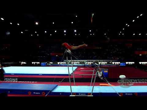DOWNIE Elissa (GBR) - 2019 Artistic Worlds, Stuttgart (GER) - Qualifications Uneven Bars
