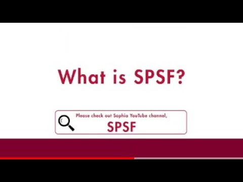 Introduction to SPSF - New English-based Undergraduate Program