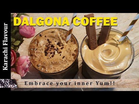 DALGONA COFFEE WHIPPED COFFEE RECIPE - How To Make Dalgona Coffee
