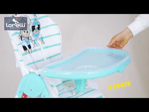 Стульчик для кормления синий Lorelli Cryspi Tender Blue Fun - фото 1 - id-p1423710323