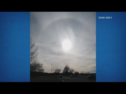 What causes a halo around the sun?