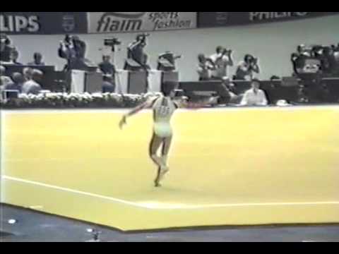 1st TO ROM Celestina Popa FX   1987 World Gymnastics Championships 9 80