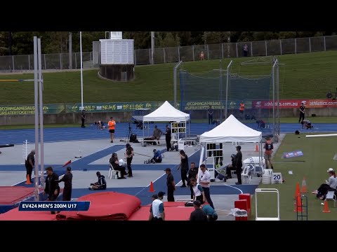 U17 Men 200m  Final 2022 Aus Track & Field Championships