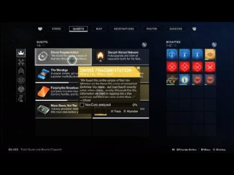 Start Divinity Exotic Quest - Kill Zeteon, Redemptive Mind (Lunar Battlegrounds - Destiny 2)