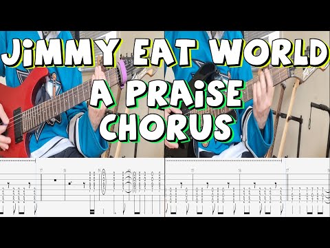 Jimmy Eat World - A Praise Chorus (guitar cover) with screen tabs