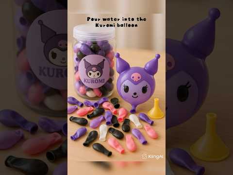 Kuromi & My melody Balloon 🩷💜🖤 #sanrio #kuromi #mymelody #kawaii #cute