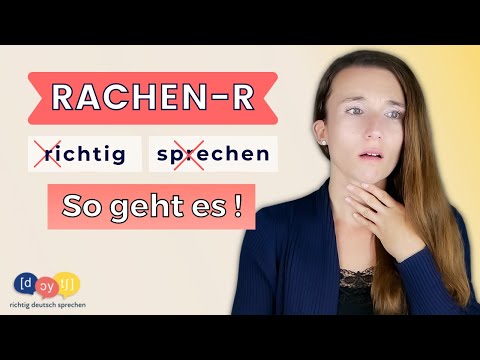 Lerne die Aussprache von R (Rachen-R / Reibe-R) mit diesen 3 effektiven Ausprache-Tricks!