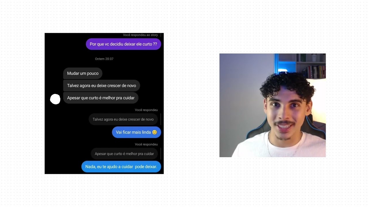 ELA POSTOU UM STORY COM NOVO CORTE DE CABELO E ELE PUXOU ASSUNTO