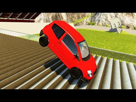 Stairs Jumps Down #3 - BeamNG.drive