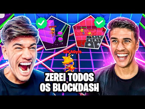 CHAMEI O CARA MAIS ENGRAÇADO PRA ZERAR TODOS OS BLOCKDASH DO STUMBLE GUYS