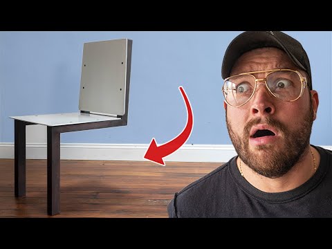 IMPOSSIBLE 2 Legged Chair Build- How Does It Work?