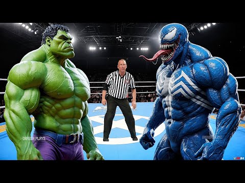 HULK VS BLUE VENOM - EPIC BATTLE